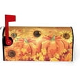 thumbnail image 3 of Fall Mailbox Covers Magnetic 18 X 21 Inch Autumn Pumpkin Sunflower Mailbox Cover Waterproof Post Wraps Fall Thanksgiving Mailbox Post for Home Decor Seasonal Mailbox Covers, 3 of 6