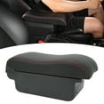 thumbnail image 1 of Car Armrest Box, Large Capacity Neat Storage Black  Red Line Car Console Storage Organizer With Rubber Cushion For Vehicle, 1 of 8