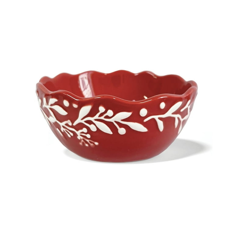 BIANCA MISTLETOE RD/WH 16 PC SET - Walmart.com