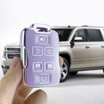 thumbnail image 4 of Key Fob Cover Compatible with Chevrolet Silverado 1500 2500HD 3500HD Tahoe Suburban Colorado Canyon GMC Sierra Yukon Keychain Case Holder Protector,Purple-single Set, 4 of 6