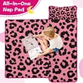 thumbnail image 4 of Pink and Black Of Leopard Print Toddler Nap Mats for Kids Preschool,Sleeping Mat Bag or Kids,Toddler Sleeping Bag,Toddler Nap Mat or Daycare, 4 of 6