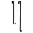 thumbnail image 2 of Haute Decor Adapt™ Adjustable Wreath Hanger with Fleur-de-lis Icon - 2 Pack - Matte Black - Over the Door Hanger Hook - Use with or without icons, 2 of 7