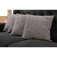 thumbnail image 5 of Ambesonne Flamingo Throw Pillow Cover 4 Pack, Forest Birds on Zigzags, 18", Salmon Pale Grey, 5 of 5