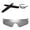 Titanium Mirror Coated - Non Polarized + Black Earsocks, variant on Walleva Ice Blue Polarized Lenses And Black Earsocks For Oakley M Frame Hybrid Sunglasses
