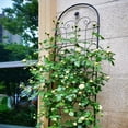 thumbnail image 5 of Yardi Yard 4 Pack Metal Garden Trellis for Climbing Plants Outdoor 86.7'' x 19.7'' Rustproof Plant Support Rose Trellis Netting Trellis Black, 5 of 14