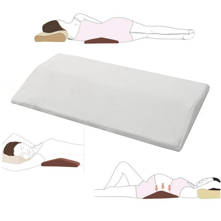 Meigar Lumbar Pillow for Sleeping Back Pain,Soft Memory Foam Sleeping Pillow for Lower Back Pain,Orthopedic Bed Cushion for Back & Side