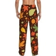 thumbnail image 6 of Cauagu Autumn Leaves Mens Pajama Pants Sleep & Lounge Pants,PJ Bottoms with Pockets-Large, 6 of 7