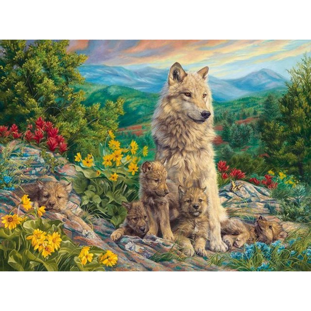 Taladro de pintura de diamante (DF3670) 5D DIY Arte de bordado de punto de cruz completo (Animal05) 20X30cm FLhrweasw Nuevo