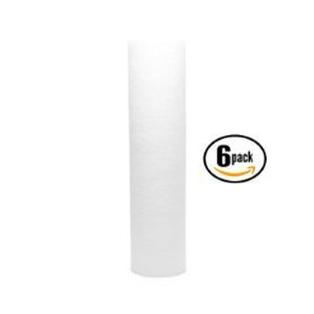10 Inch Sediment Pre-Filter 4-Pack — String Wound Filter For Big Blue Housings, 4.5" X 9.8", 8-10 Month Life