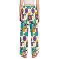 thumbnail image 3 of FORMRS Women's Pajama Pants with Pockets Soft Comfy Loungewear Sleep Bottom, Sizes S-2XL, Purple Geometric, 3 of 8