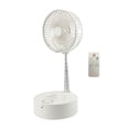 thumbnail image 2 of Ventilador de pie oscilante portátil Macarena Ventilador de mesa telescópico blanco, 2 of 8