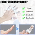 thumbnail image 4 of Botattraeck 6 Pcs Plastic Finger Support Protector Finger Splint Mallet Trigger Finger Splint Finger Support Protector for Adjustable Finger Immobilizer(6 different sizes for adults and children), 4 of 7