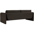 thumbnail image 6 of Meridian Furniture Stylus Brown Boucle Fabric Sofa, 6 of 42