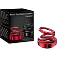 thumbnail image 1 of Portable Kinetic Molecular Heater, Kinetic Molecular Heater, Solar Rotating Double Ring Suspension Car Ornament, Molecular Heater For Car, Auto-Rotate (Red), 1 of 8