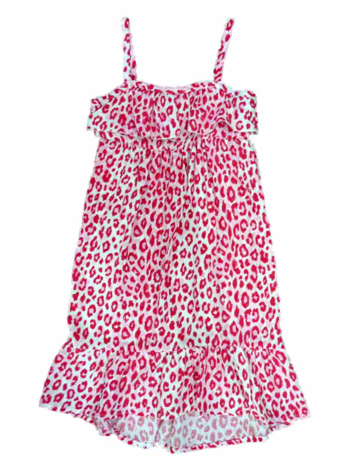 pink animal print maxi dress