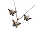 thumbnail image 2 of ARETES Y COLLAR DE MARIPOSA ZIRCONIAS COLORS DE PLATA, 2 of 4