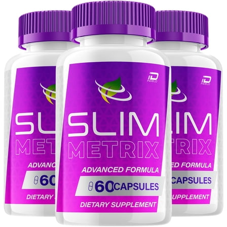 Slim Metrix Capsules – SlimMetrix Natural Ingredients Dietary Supplement, 3 Pack, 180 Capsules