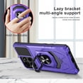 thumbnail image 2 of Military Grade Robotic Series Hybrid Case with Ring Grip for Motorola Moto G 2025 - Purple, 2 of 5