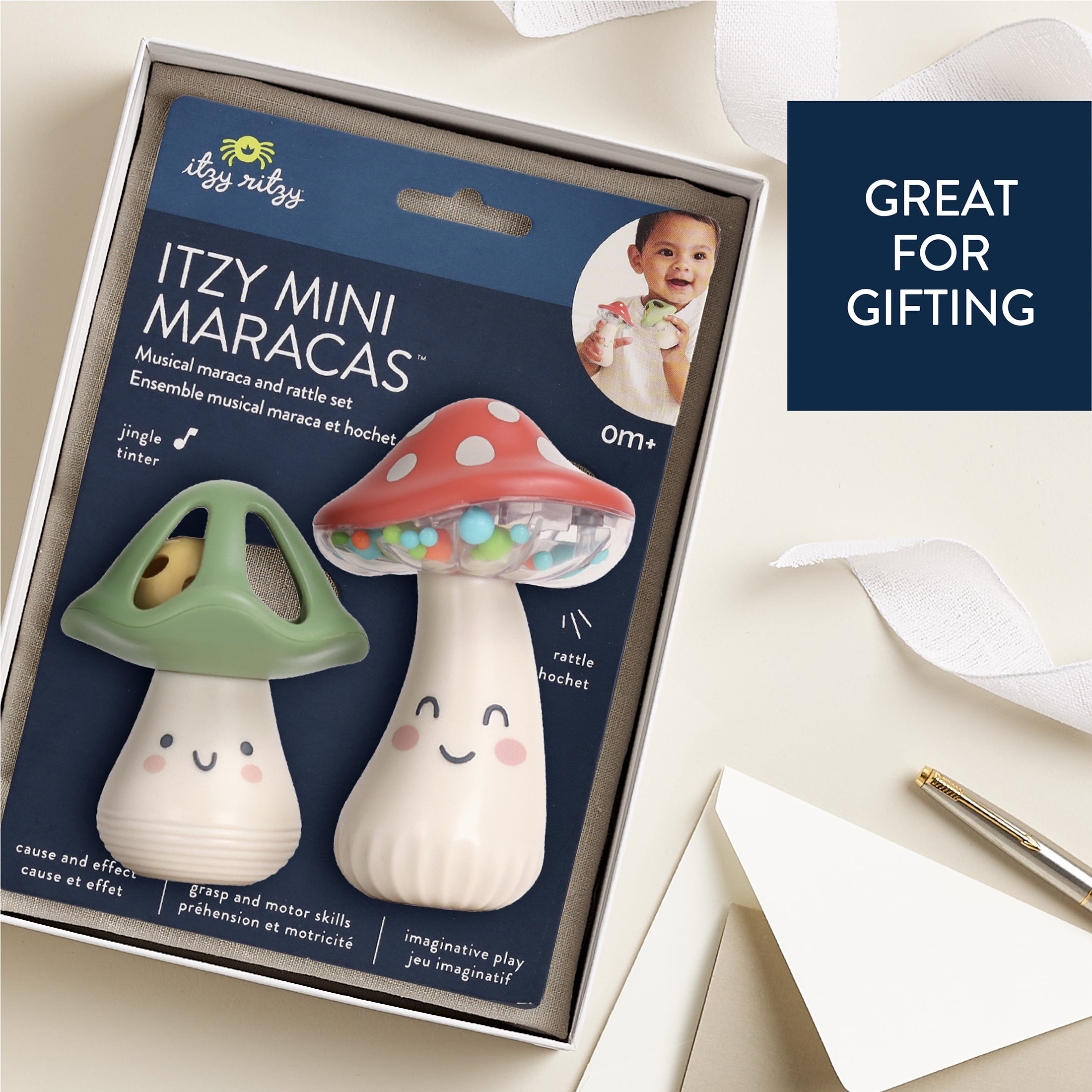 Itzy Ritzy, Mini Maracas Musical Rattle Toy Shake Up Playtime with