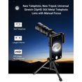 thumbnail image 3 of APEXEL New 36X Powerful Telephoto Lens 4K HD Monocular Telescope With Tripod Universal Phone Clip Zoom Lenses For Smartphones, 3 of 11