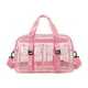 thumbnail image 5 of Bolso tote transparente de PVC con correa ajustable para el hombro, ideal para deportes y viajes de negocios. Rosa Rojo, 5 of 9