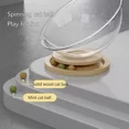 thumbnail image 6 of Space Capsule Cat Bed Small Pets Bed Toy Solid Wood Stand Stable All Seasons Kitten Nest Transparnt Cat House for Kitten Cats, XL, 6 of 7