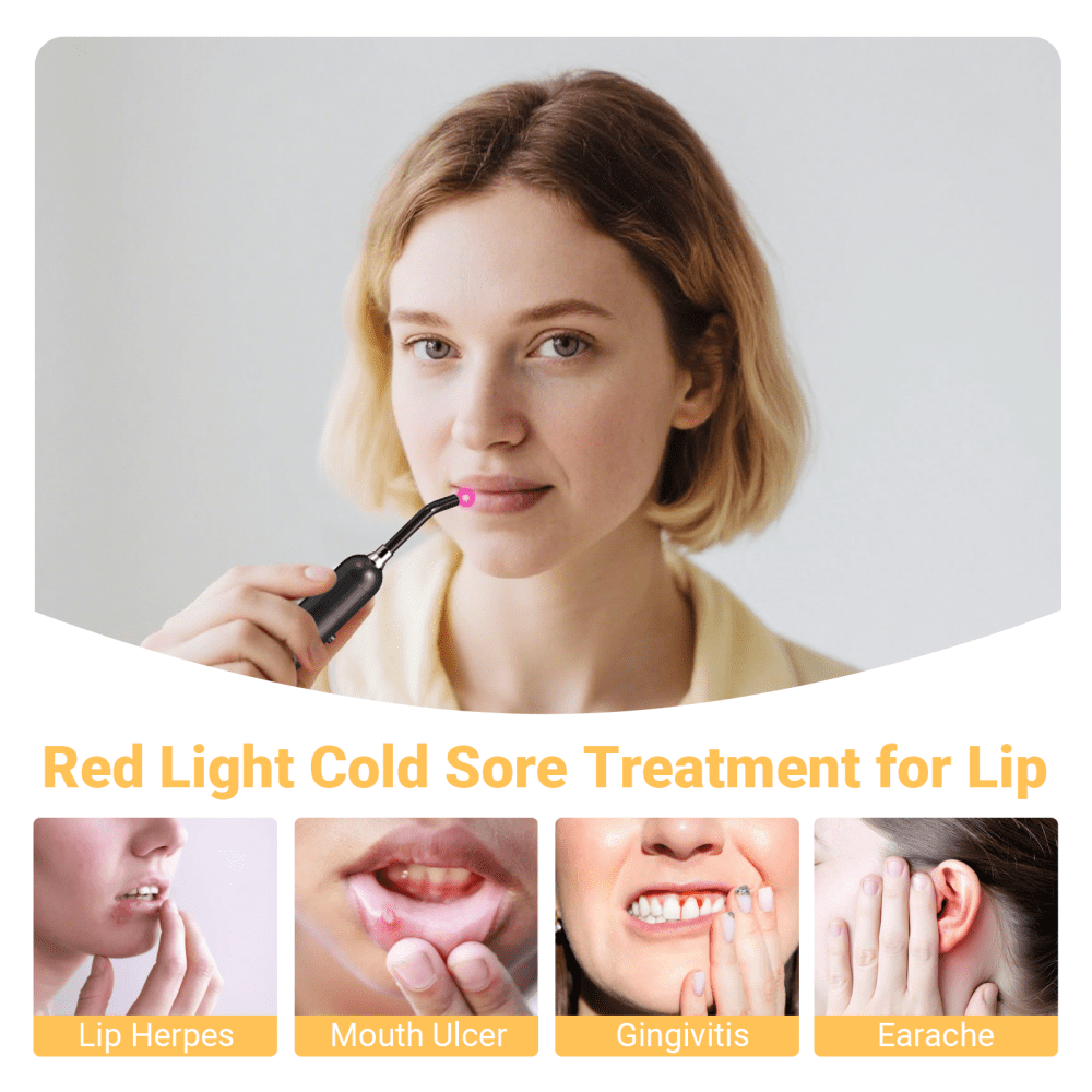 Red Light Tube with 3 Modes and 3 Replaceable Models for Relaxation and Body Care