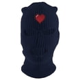 thumbnail image 1 of Gravity Threads Video Game Heart 3-Hole Ski Mask - Navy, 1 of 2