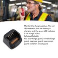 thumbnail image 4 of Cargador de Batería para walkie talkie, Cargador de batería de escritorio Inteligente Portátil Con Indicador de Luz LED, Compatible Con PD700 PD780 PD780 PD785 PD785G PD565, 4 of 7