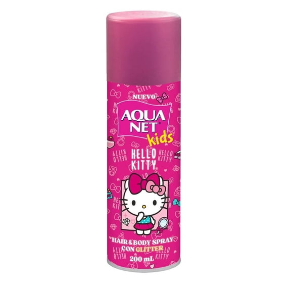 Hair & body spray Aqua Net Hello Kitty con gliter kids 200 ml