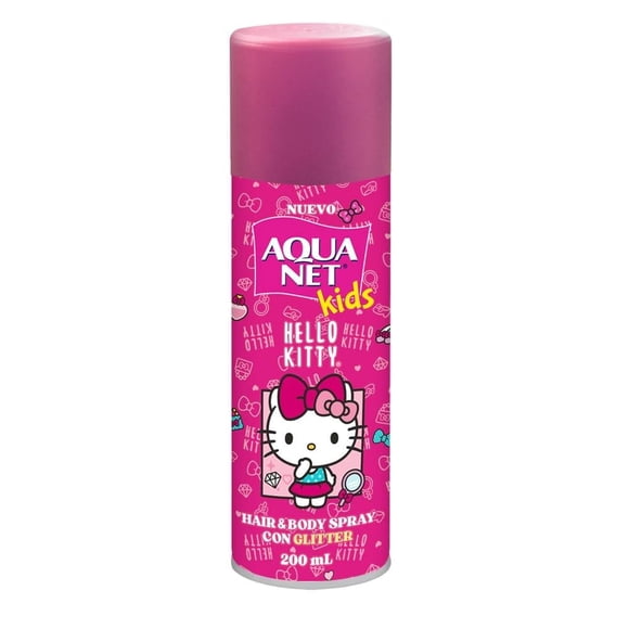 Hair & body spray Aqua Net Hello Kitty con gliter kids 200 ml