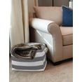 thumbnail image 3 of DII Paper Bin Stripe Gray Rectangle Medium, 3 of 3