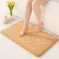 thumbnail image 3 of sruoe Bath Mat Rugs, Bath Mats for Bathroom Floor, Extra Absorbent Quick Dry Bathroom Mats, Washable Bath Rugs and Mats, Bath Carpet for Shower, Polyester, Gold, 3 of 5
