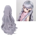thumbnail image 1 of Poupée Jouet Tête, Tissu en Maille Émoussée Frange Poupée Cheveux Longs Faux, 1 of 8