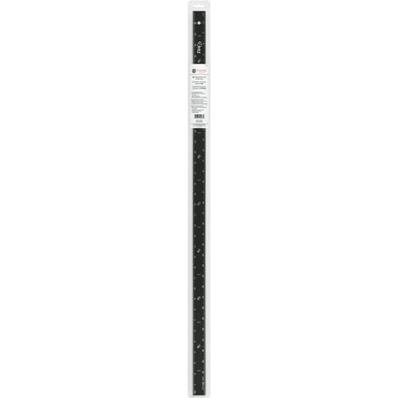 Dritz Home 36" Anodized Aluminum Straight Edge Matte Black