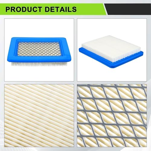 491588S Flat Air Filter Cartridge for 491588 399959 4915885 625-675 Series 3.5-6.5 HP Troy-Bilt TB110 TB230 TB210 Lawn Mower Parts 12PCS