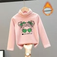 thumbnail image 2 of XFHLMJFF Kids Shirts High Collar Velvet Warmth Soft Tops Unisex Long Sleeve Solid Color Sweatshirt for 3-12 Years, 2 of 3
