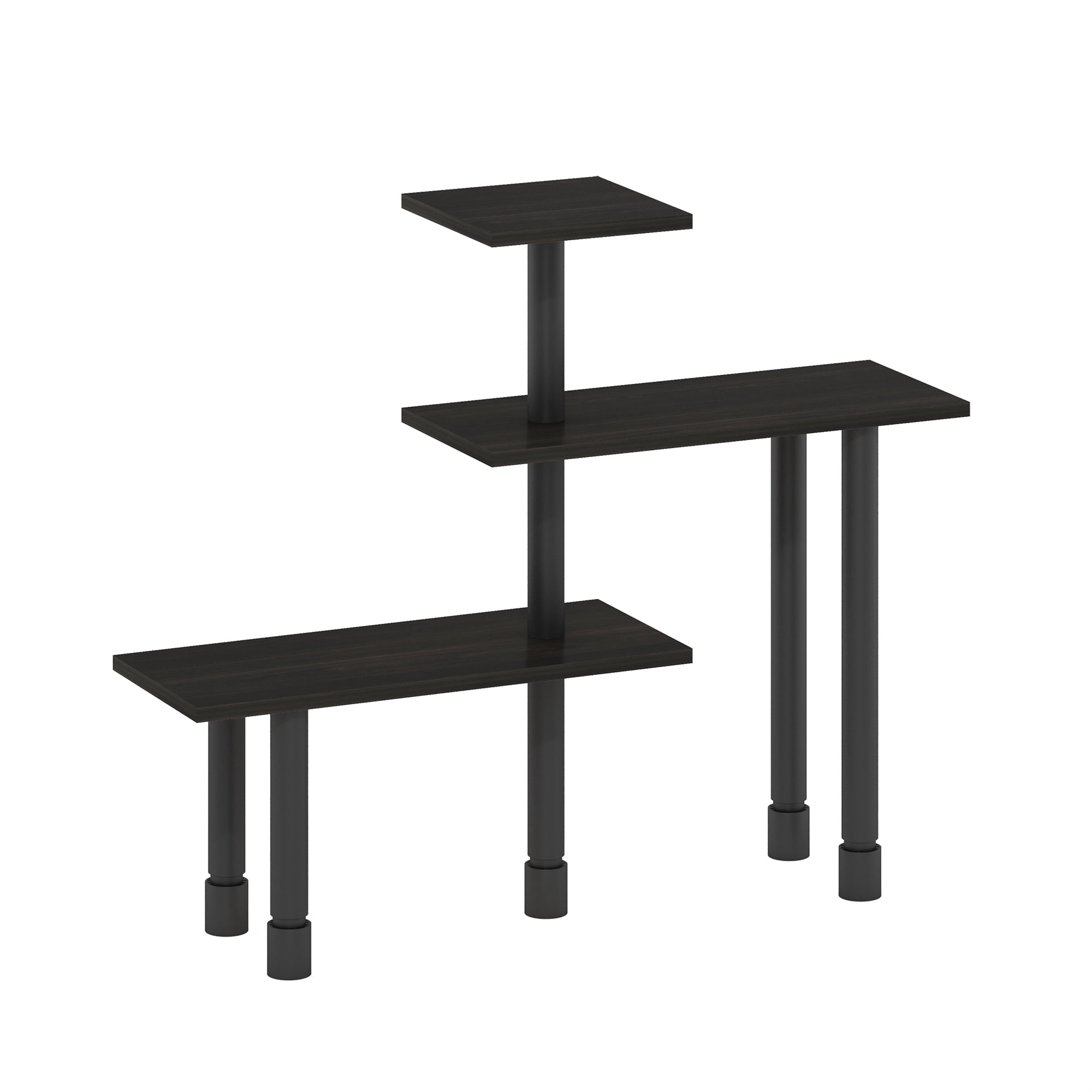 Furinno TURN-N-TUBE 3-Tier Adjustable Desktop Organizer. Espresso