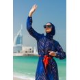 thumbnail image 2 of Woven Navy Burkini Modest Swimwear M2305 USA, 2 of 8