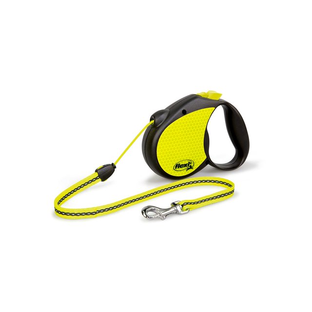 Cordón retráctil Flexi Neon de 5 m para perros de 20 kg