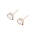 thumbnail image 2 of Arete para Mujer con Cristal Fino Swarovski en Forma de Corazon Mini – Bañado en Oro Rosa 14k– Arete Elegante y Brillante, Aretes de Mujer de Moda– Joyería para Mujer de Moda– Regalo especial Ortiz Espinosa Temporada, 2 of 6