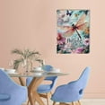 thumbnail image 2 of FCXZI Dragonfly Flowers Butterflies Canvas Wall Art Home Decor 12x16in, 2 of 5