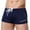 Dark Blue, variant on Swim Trunks for Men Solid Color Drawstring Hot Spring Anti-embarrassment Quick Boxer Quick Dry Swimming Trunks Red