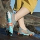 thumbnail image 5 of Deportivas Zapatos Descalzos Calcetines Sin Cordones Antideslizantes para Niñas Aqua, 5 of 9