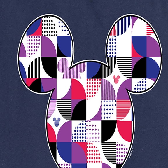Mickey & Friends - Mickey Head Solid Geo - Women's Short Sleeve Graphic T-Shirt