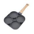 thumbnail image 2 of Non Stick Heat Resisting 4 Hole Frying Pan Pancake Omelet Pan Kitchen Accessory and Supplies, 2 of 7