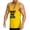 Yellow, variant on Gym Tank Tops for Men Summer Racerback Scoop Neck Sleeveless Shirt Lightweight Breathable Athletic Workout Tanks