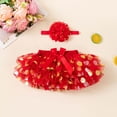 thumbnail image 5 of DHFJKG Baby Girl Clothes Infant Tutu Skirts With Built In Briefs Polka Dot Mesh Layered Mini Skirts And Headbands 2 Piece Set Stylish Skirt, 5 of 5