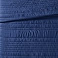 thumbnail image 2 of Truly Calm Antimicrobial 100% Microfiber Polyester Navy 3-Piece King Quilt Set, Solid Casual themed, Adult Bedding, OEKO-TEX Certified, 2 of 9