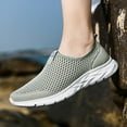 thumbnail image 2 of Sopiago Womens Shoes Women's Slip On Sneakers Non Slip Walking Shoes Breathable Mesh Work Casual Lightweight Tennis Workout Shoes Grey,39, 2 of 6